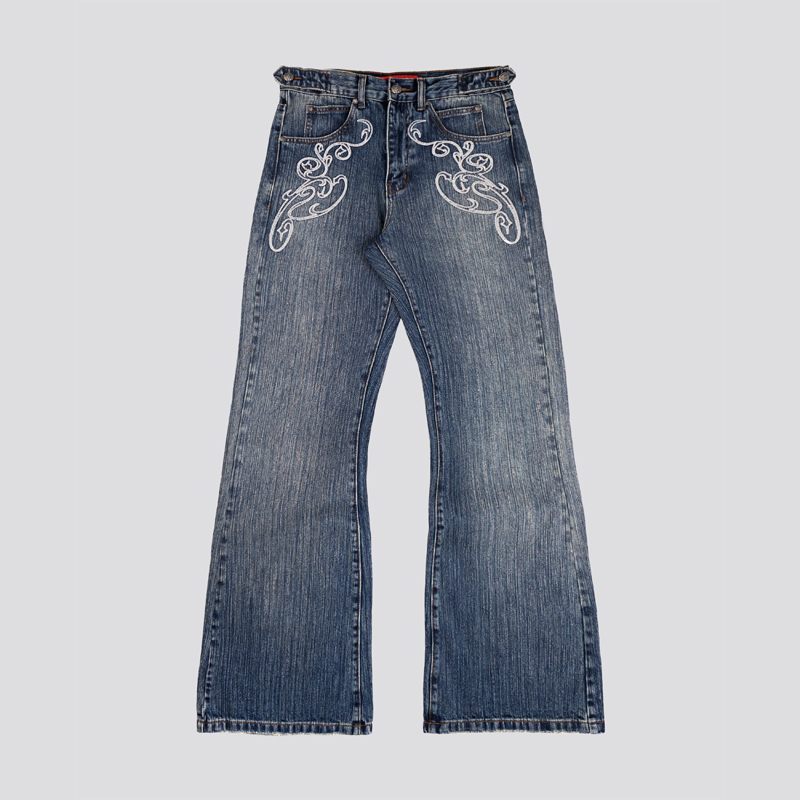 Men Shoes Jeans - Jeans Bootcut Blu Y2k Vintage Lavati