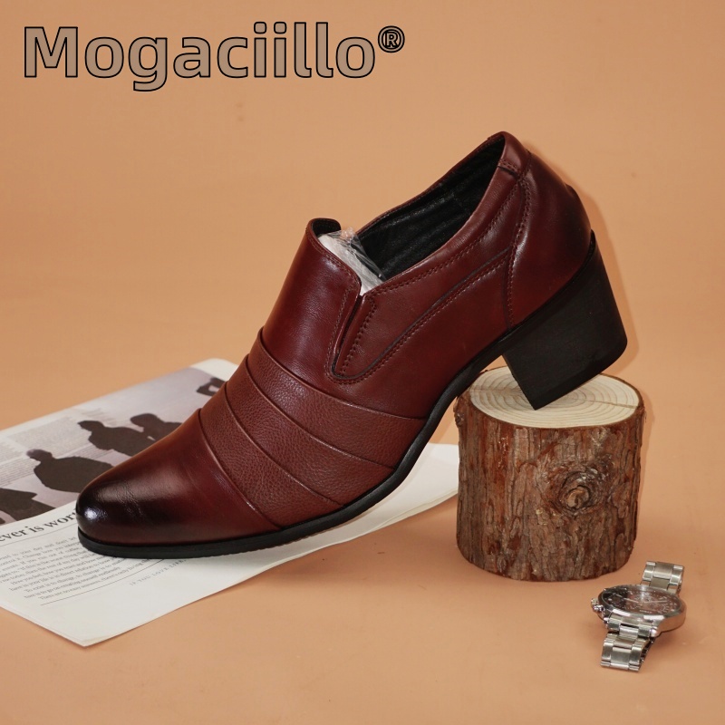 Men Shoes Europe To Us - Tacchi alti in pelle da uomo