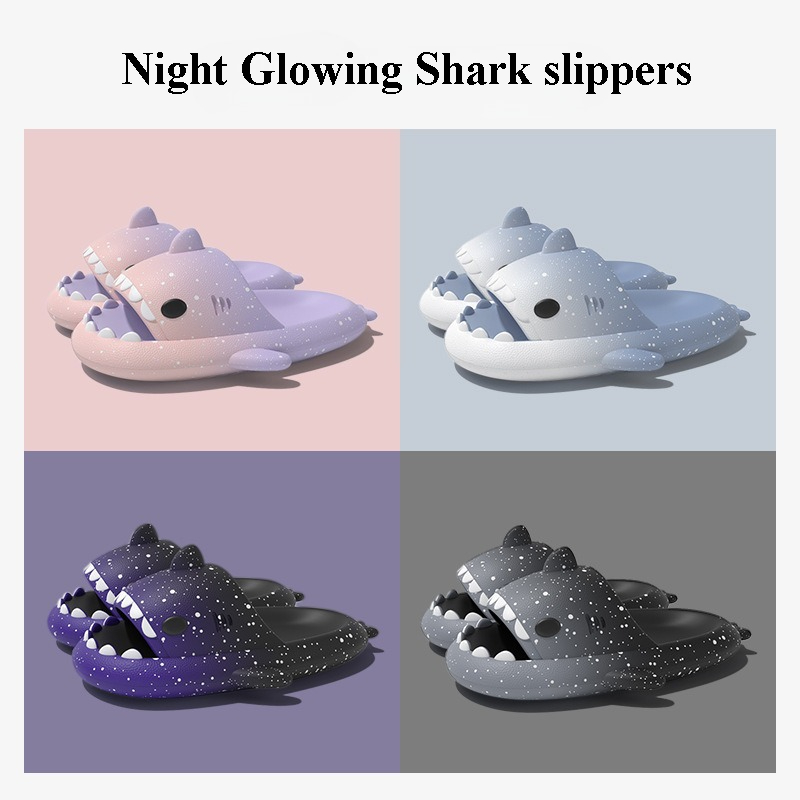 Men Shoes On - Simpatiche pantofole di squalo cartone animato