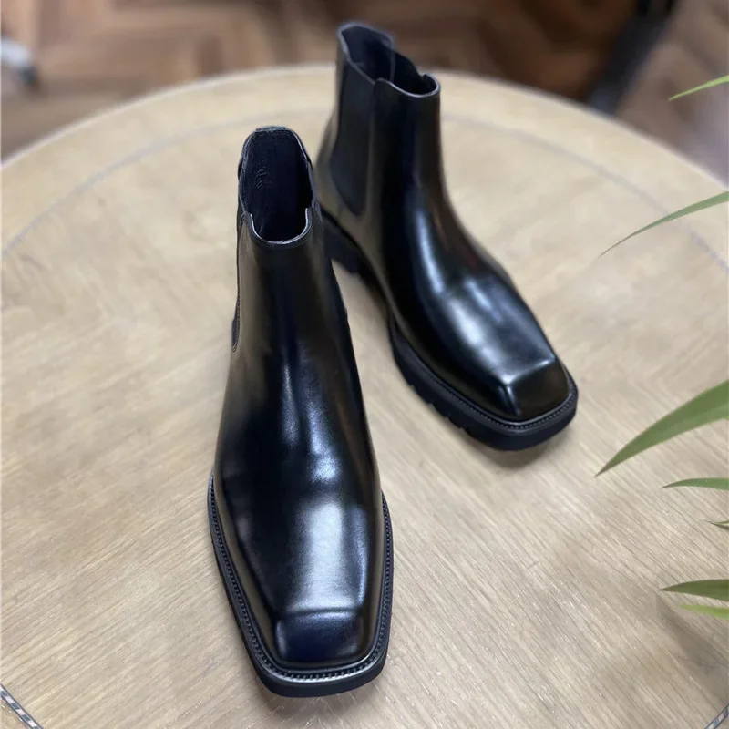 Men Shoes Elegant - Eleganti stivali da uomo in vera