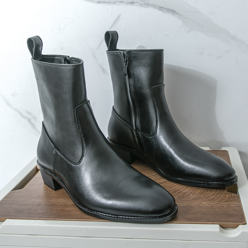 Men Shoes Brand - Nuovi stivali lunghi Chelsea stile inglese