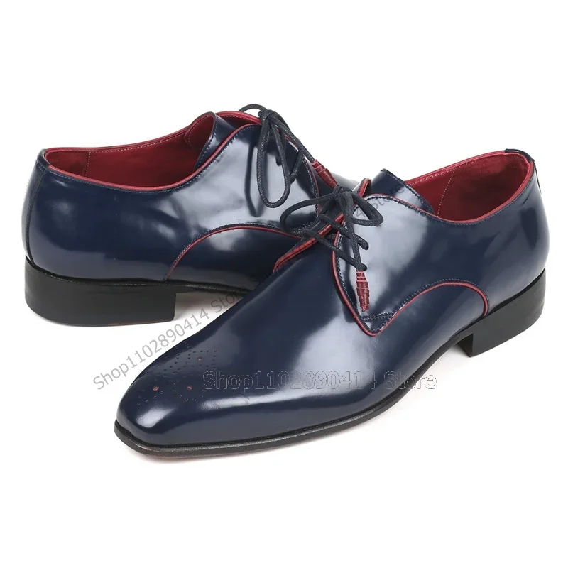 Scarpe Derby da uomo blu navy  - Men'S Shoes Navy Blue recensione e prezzo