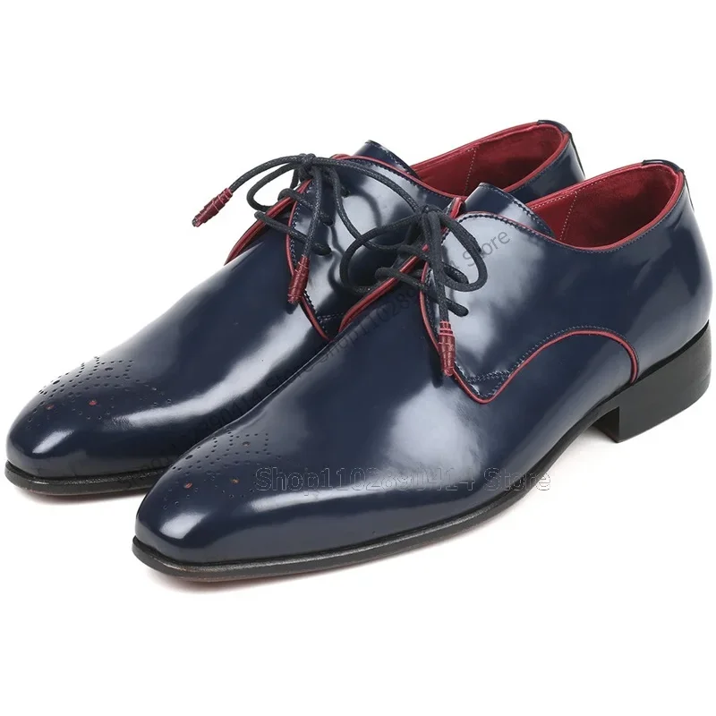 Scarpe Derby da uomo blu navy  - Men'S Shoes Navy Blue recensione e prezzo