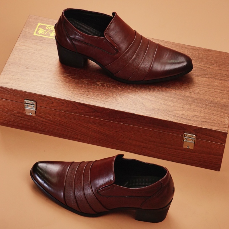 Tacchi alti in pelle da uomo d - Men Shoes Europe To Us recensione e prezzo
