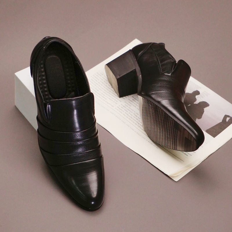Tacchi alti in pelle da uomo d - Men Shoes Europe To Us recensione e prezzo
