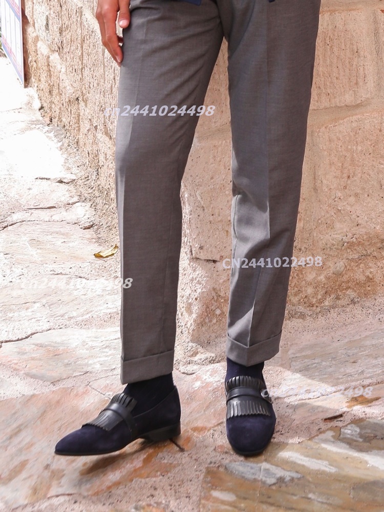 Mocassini in pelle scamosciata - Men'S Shoes Navy Blue recensione e prezzo