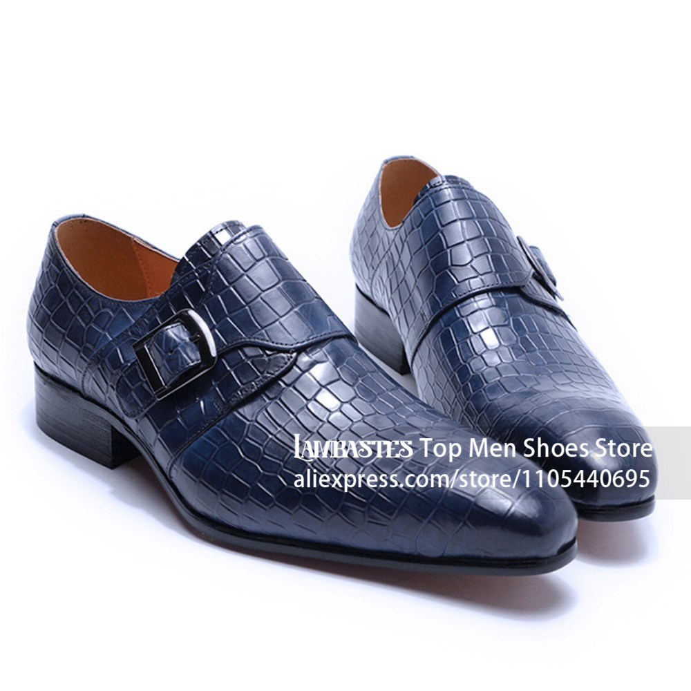 Scarpe Eleganti in Pelle Goffr - Men'S Shoes Navy Blue recensione e prezzo