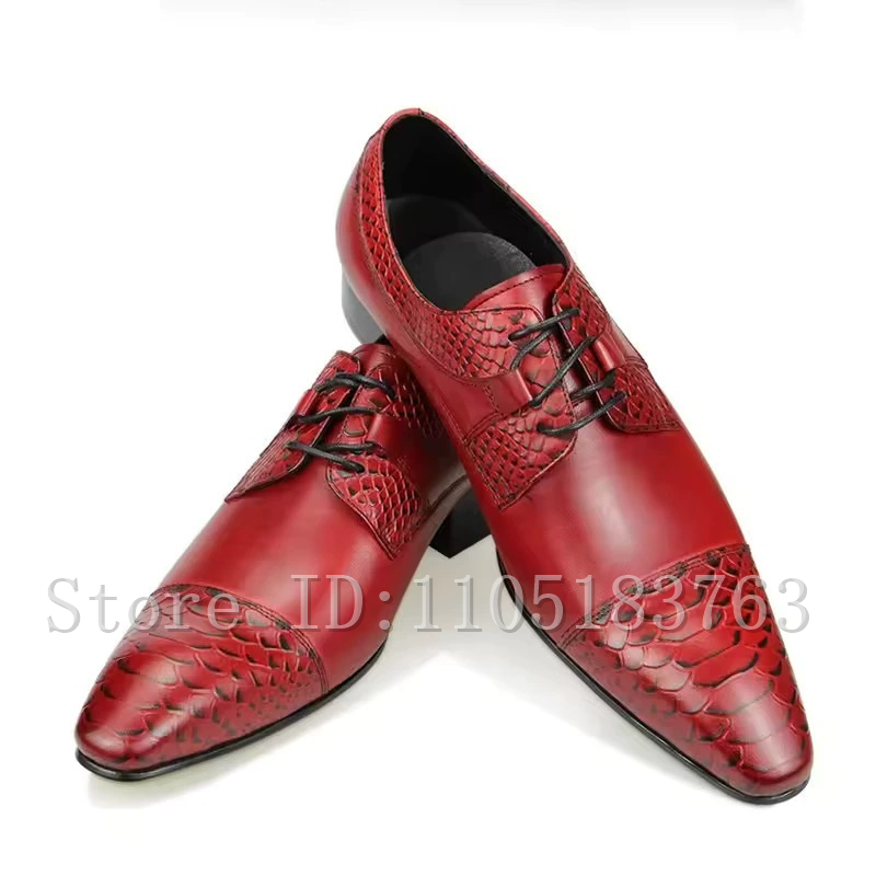 Scarpe Oxford da Uomo in Vera  - Men Shoes Elegant recensione e prezzo