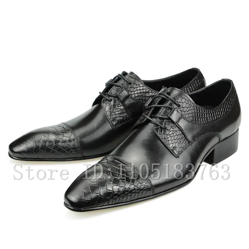 Scarpe Oxford da Uomo in Vera  - Men Shoes Elegant recensione e prezzo