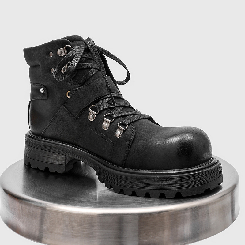 Stivali in pelle da uomo di ma - Men Shoes Brand recensione e prezzo
