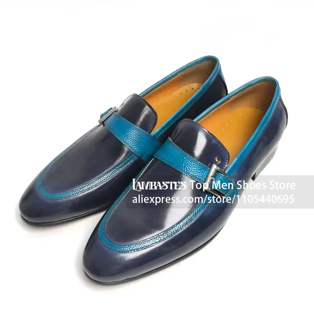 Mocassini Penny Blu Navy con F - Men'S Shoes Navy Blue recensione e prezzo