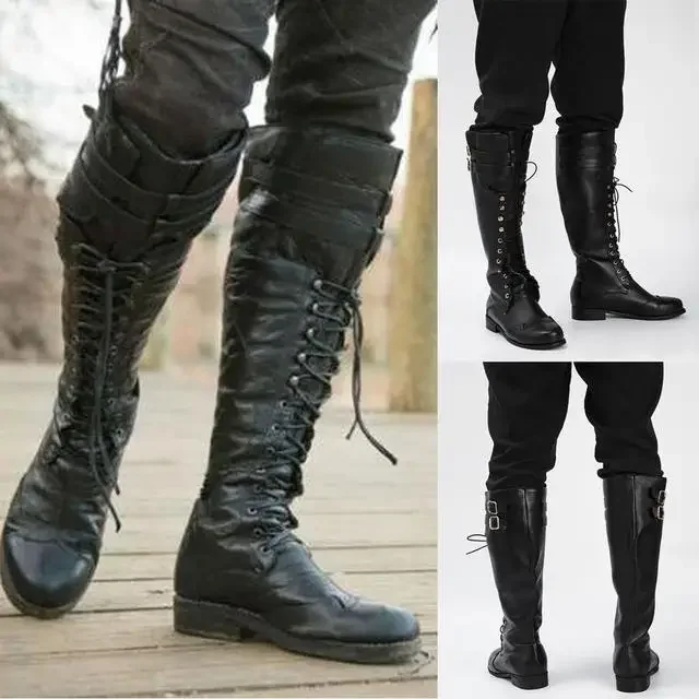Stivali cosplay Steampunk medi - Men Shoes Europe To Us recensione e prezzo