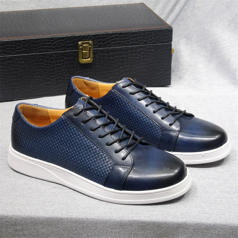 Scarpe casual da uomo in vera  - Men'S Shoes Navy Blue recensione e prezzo